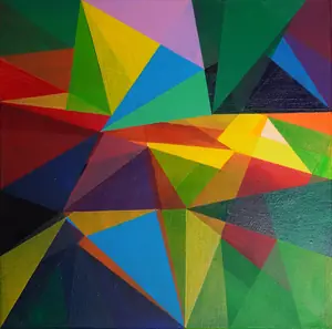 Farbkomposition II "Verschachtelung" von Benn Jung